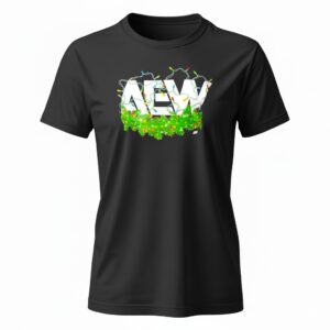 AEW decorated Christmas lights graphic Ladies T-Shirt