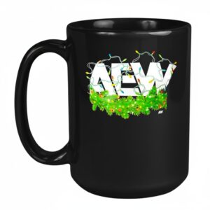AEW decorated Christmas lights graphic Mug