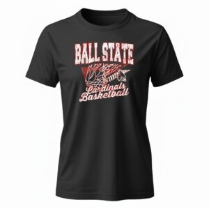 Ball State Basketball logo Ladies T-Shirt