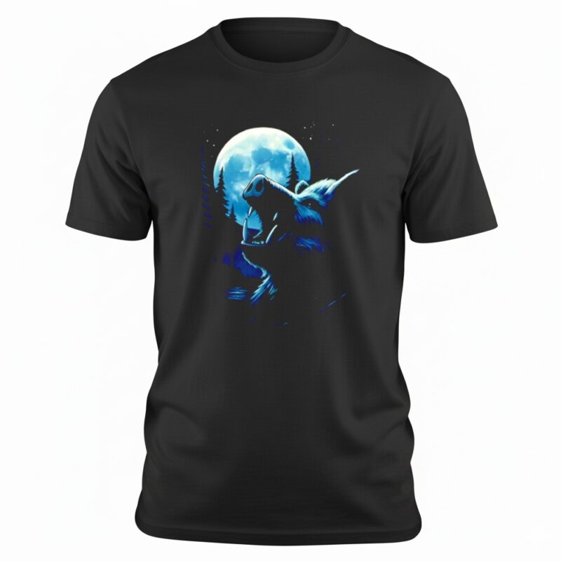 Boar Howling at the Moon Shirt