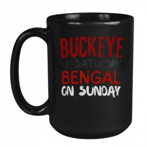 Buckeyes Bengals Saturday on Sunday Cincinnati vs Ohio State Mug