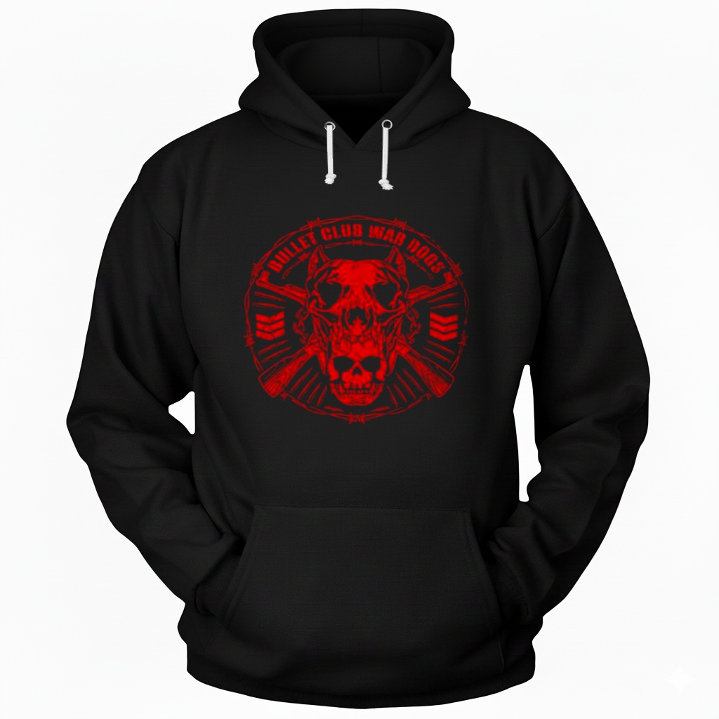 Bullet Club War Dogs Skull Hoodie Bullet Club War Dogs Skull Hoodie