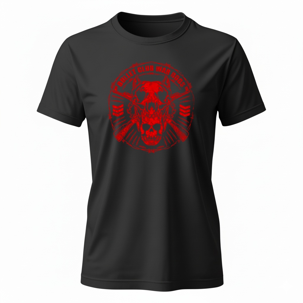 Bullet Club War Dogs Skull Ladies T-Shirt Bullet Club War Dogs Skull Ladies T-Shirt
