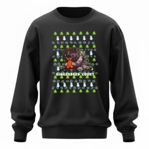 Cat Gimgerbreb cooky Christmas Sweatshirt