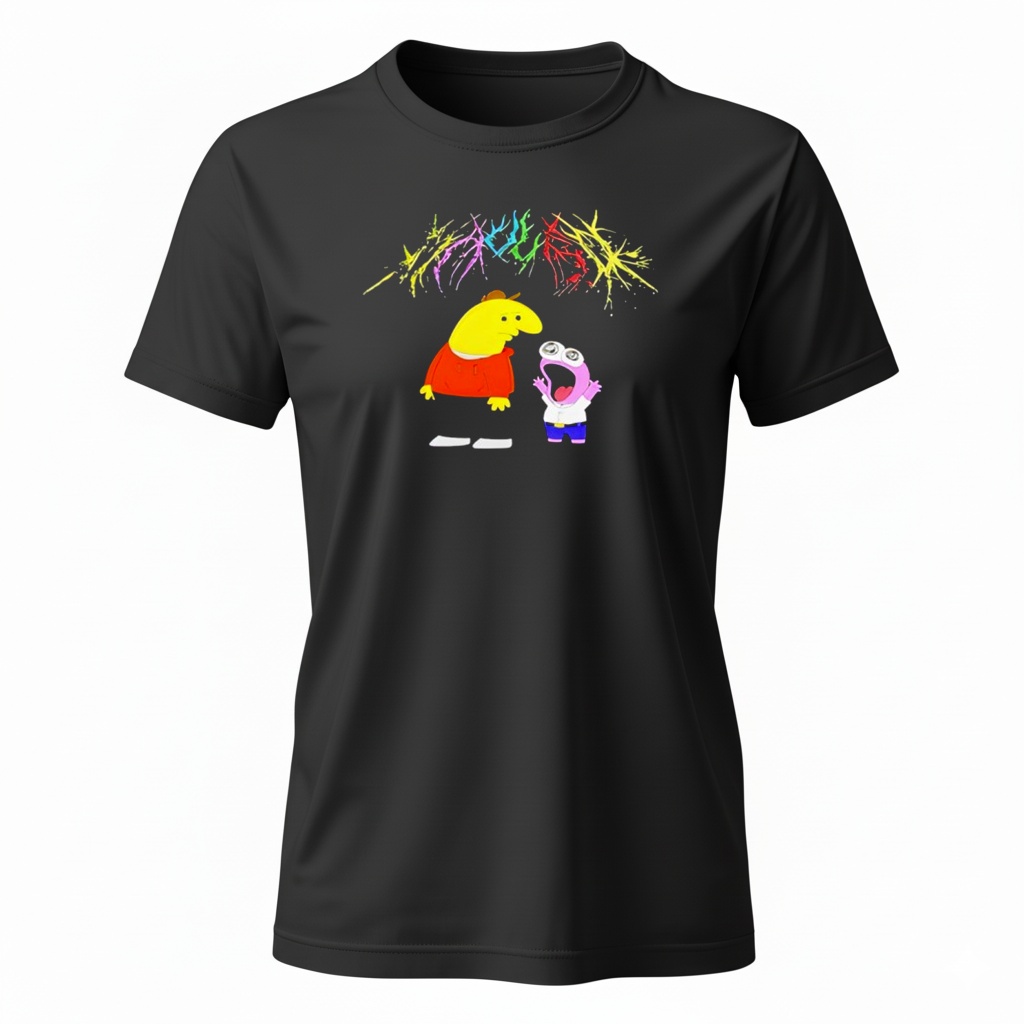 Charlie And Pim Smiling Friends Mauled Ladies T-Shirt Charlie And Pim Smiling Friends Mauled Ladies T-Shirt