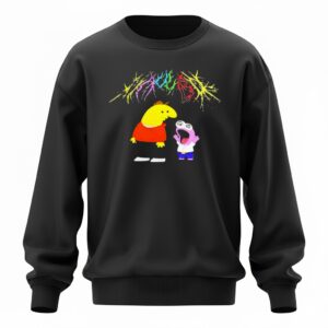 Charlie And Pim Smiling Friends Mauled Sweatshirt