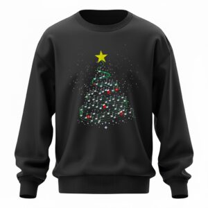 Christmas tree music lover Merry Xmas 2025 Sweatshirt
