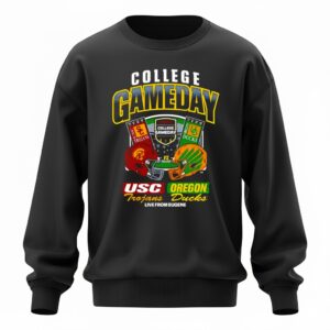 College GameDay USC vs. Oregon Ticket Live from Eugene helmet Sweatshirt