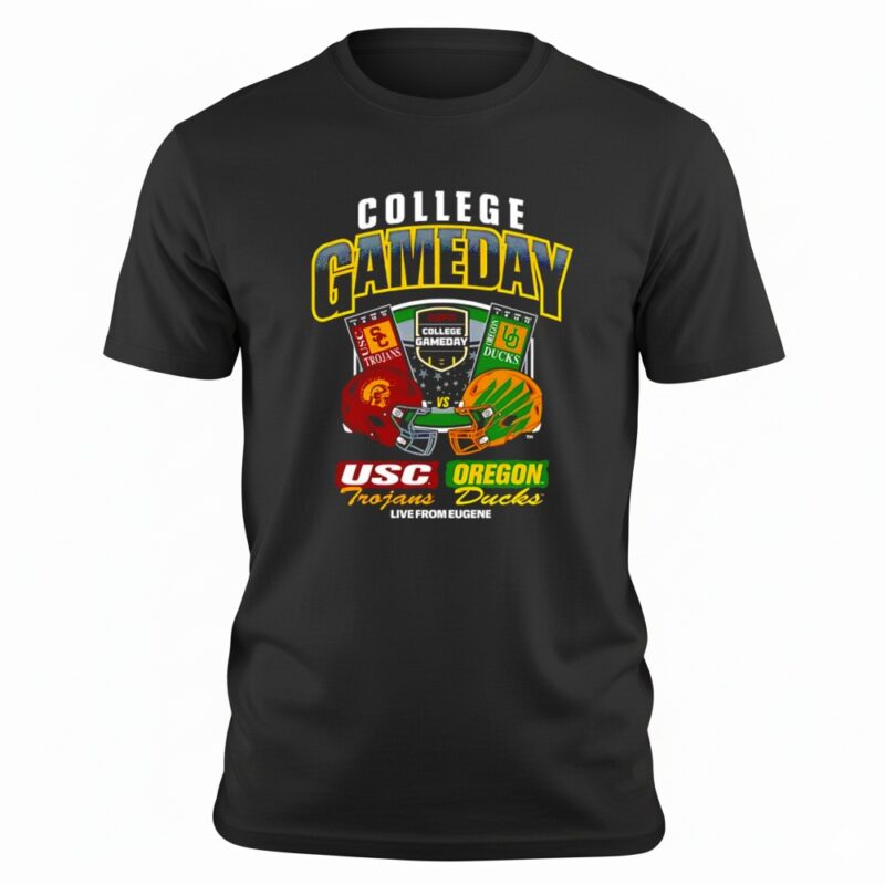 College GameDay USC vs. Oregon Ticket Live from Eugene helmet shirt