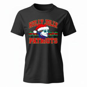 Holly Jolly Patriots Christmas Ladies T-Shirt