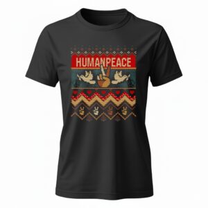 Humanpeace Christmas Ladies T-Shirt