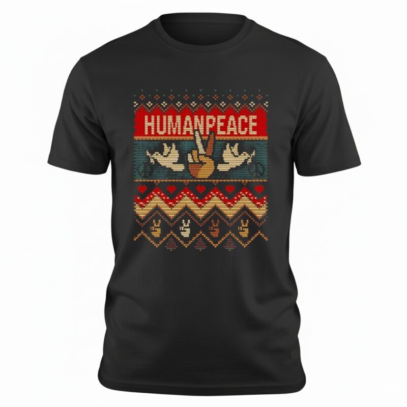 Humanpeace Christmas shirt