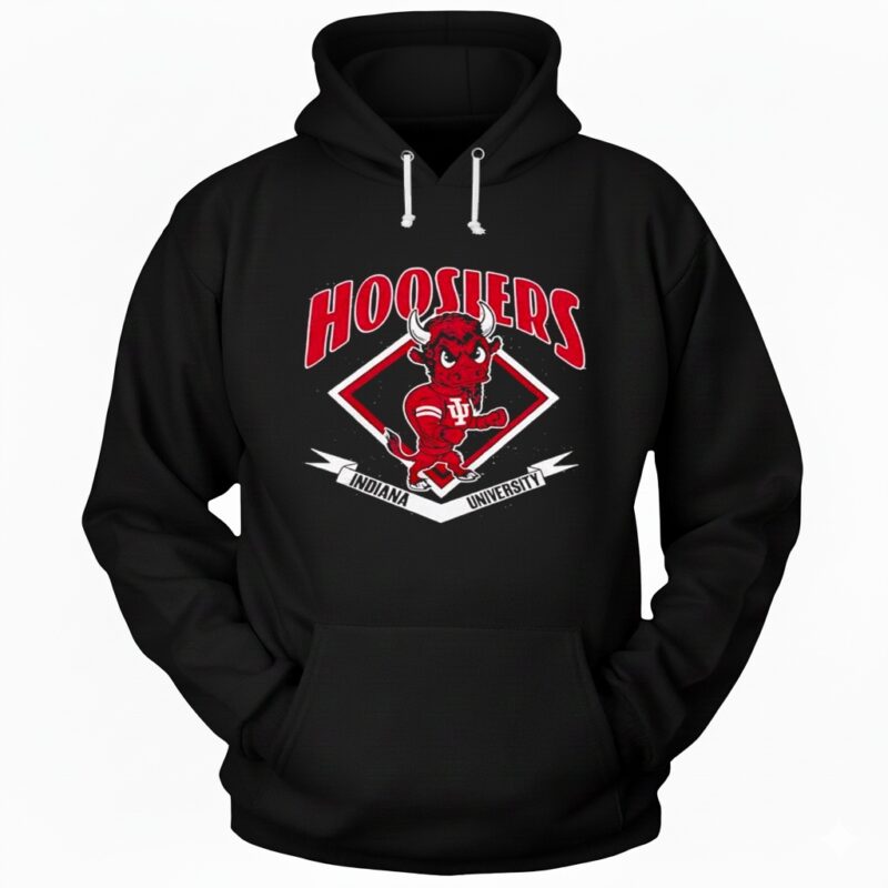 Indiana University Hoosiers Bison mascot Hoodie