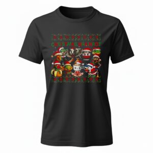 Italian Brainrot Ugly Christmas Ladies T-Shirt