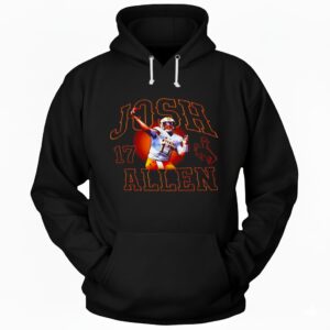 Josh Allen Wyoming Cowboys 17 logo Hoodie