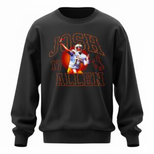 Josh Allen Wyoming Cowboys 17 logo Sweatshirt