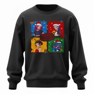 Kpop Demon Hunter Xmas Rumi Mira Zoey Merry Christmas Sweatshirt