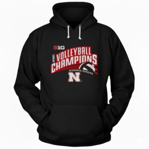 Nebraska Huskers Volleyball Champions 2025 BIG logo Hoodie