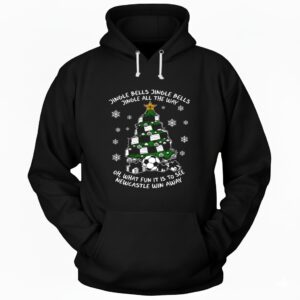 Newcastle Christmas tree jingle bells jingle all the way Hoodie