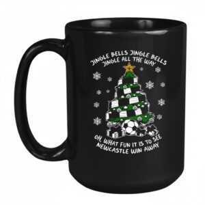 Newcastle Christmas tree jingle bells jingle all the way Mug