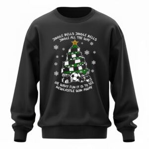 Newcastle Christmas tree jingle bells jingle all the way Sweatshirt