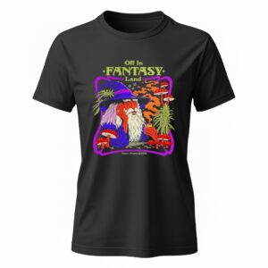 Off In Fantasy Land wizard Ladies T-Shirt