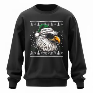 Philadelphia Football Mascot Ugly Pattern Vintage Christmas Sweatshirt