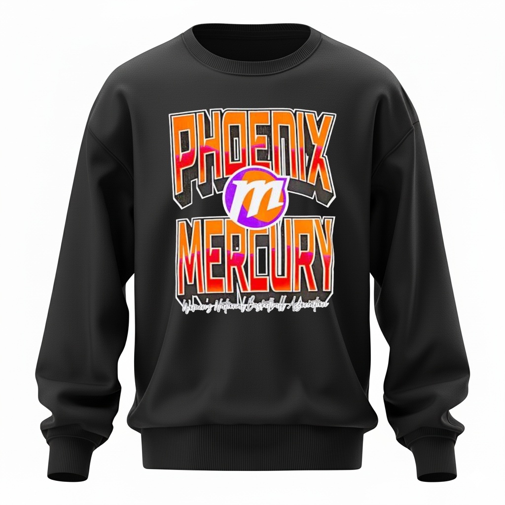 Phoenix Mercury Logo Homage Sweatshirt Phoenix Mercury Logo Homage Sweatshirt