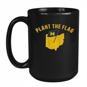 Plant The Flag Michigan Wolverines Football Map 2025 Mug