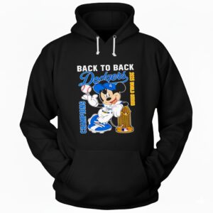 Premium Mickey x Dodgers 2025 World Series Champions Hoodie