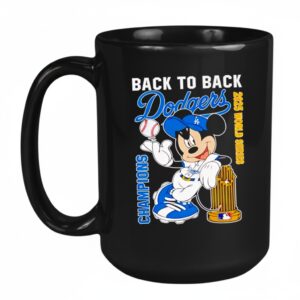 Premium Mickey x Dodgers 2025 World Series Champions Mug
