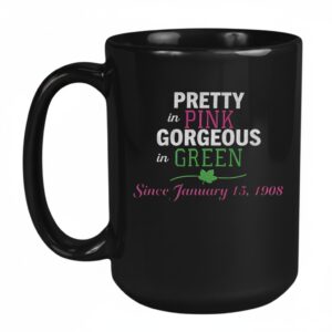 Pretty in pink gorgeous in green Jan 15 1908 Mug