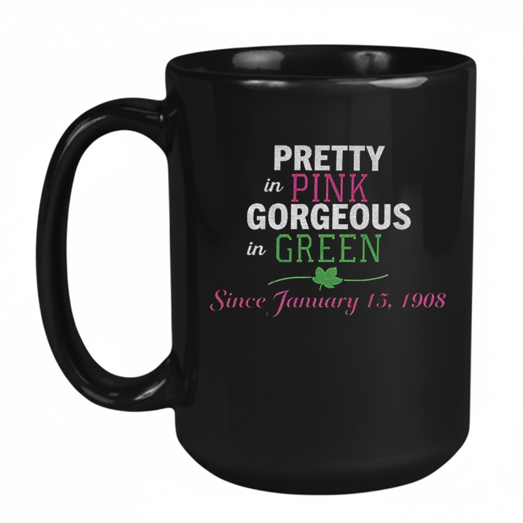 Pretty in pink gorgeous in green Jan 15 1908 Mug Pretty in pink gorgeous in green Jan 15 1908 Mug