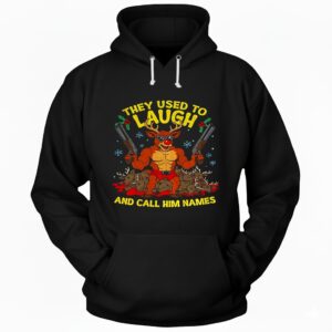 Rudolph the Red-Nosed Reindeer they used to laugh and call him names rudolph Christmas Hoodie