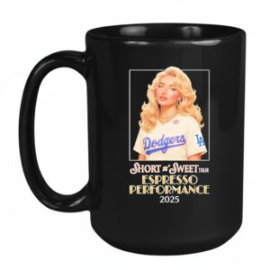 Sabrina Carpenter x Los Angeles Dodgers Short n Sweet Tour 2025 Espresso Performance Mug
