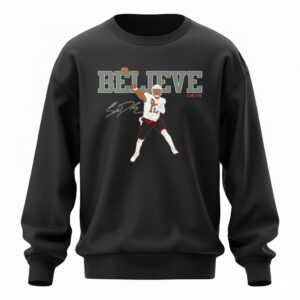 Shedeur Sanders Believe signature player Sweatshirt