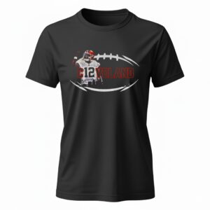 Shedeur Sanders Dawg Pound C12veland Ladies T-Shirt