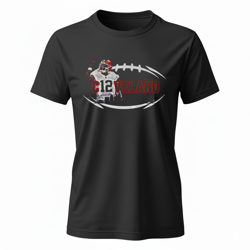Shedeur Sanders Dawg Pound C12veland Ladies T-Shirt Shedeur Sanders Dawg Pound C12veland Ladies T-Shirt