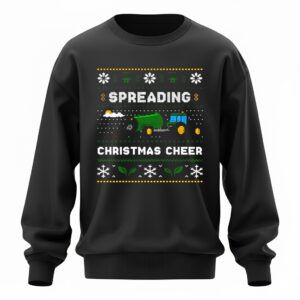 Spreading Christmas Cheer Green Farming Sweatshirt
