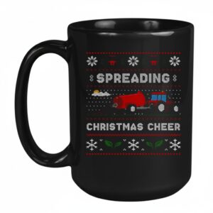 Spreading Christmas Cheer Red Farming Mug