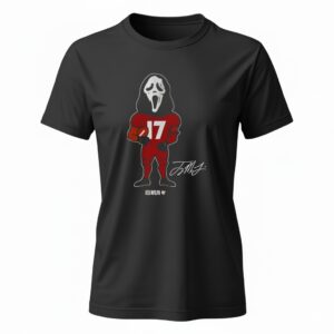 Terry McLaurin Washington Commanders Scary Terry Mask Ladies T-Shirt
