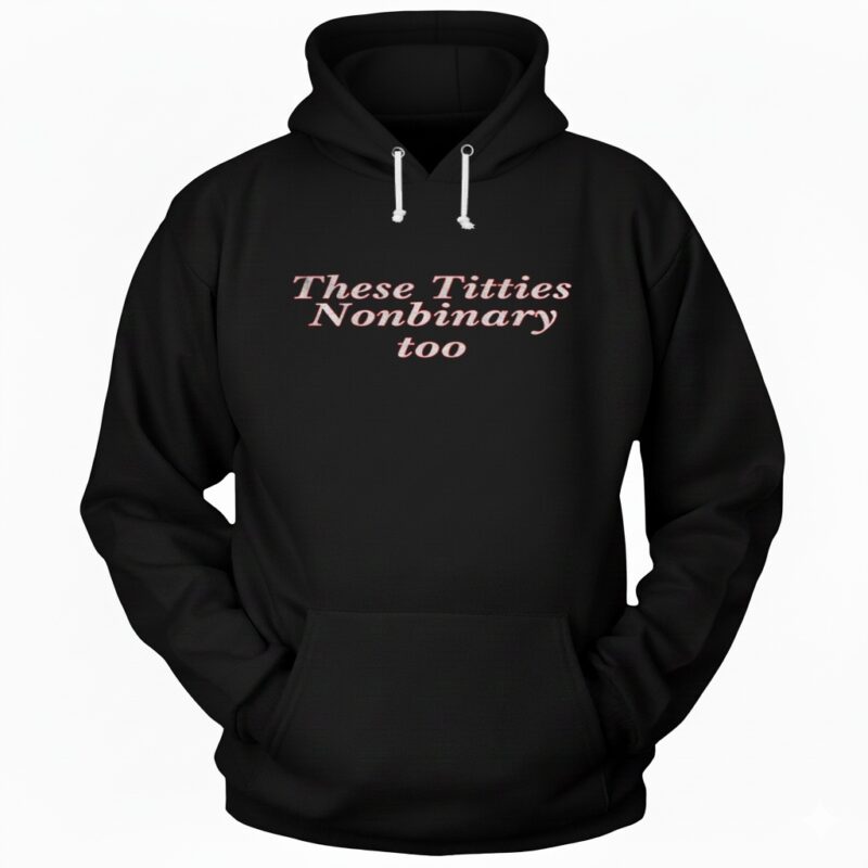 These Titties Nonbinary Too Hoodie