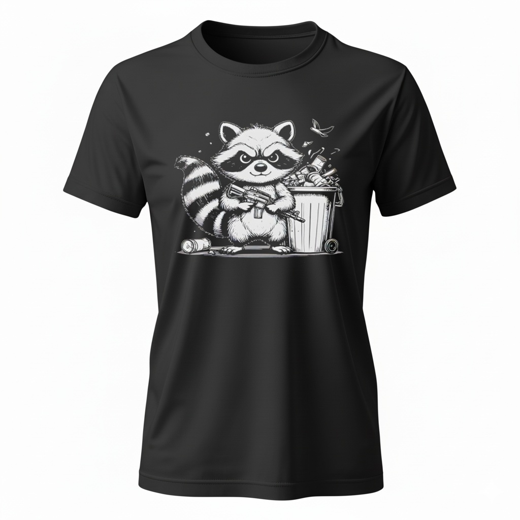 Tiberius the trash panda Ladies T-Shirt Tiberius the trash panda Ladies T-Shirt