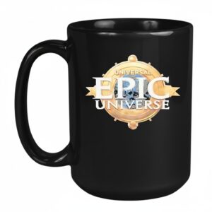 Universal Epic Universe Emblem Logo Mug