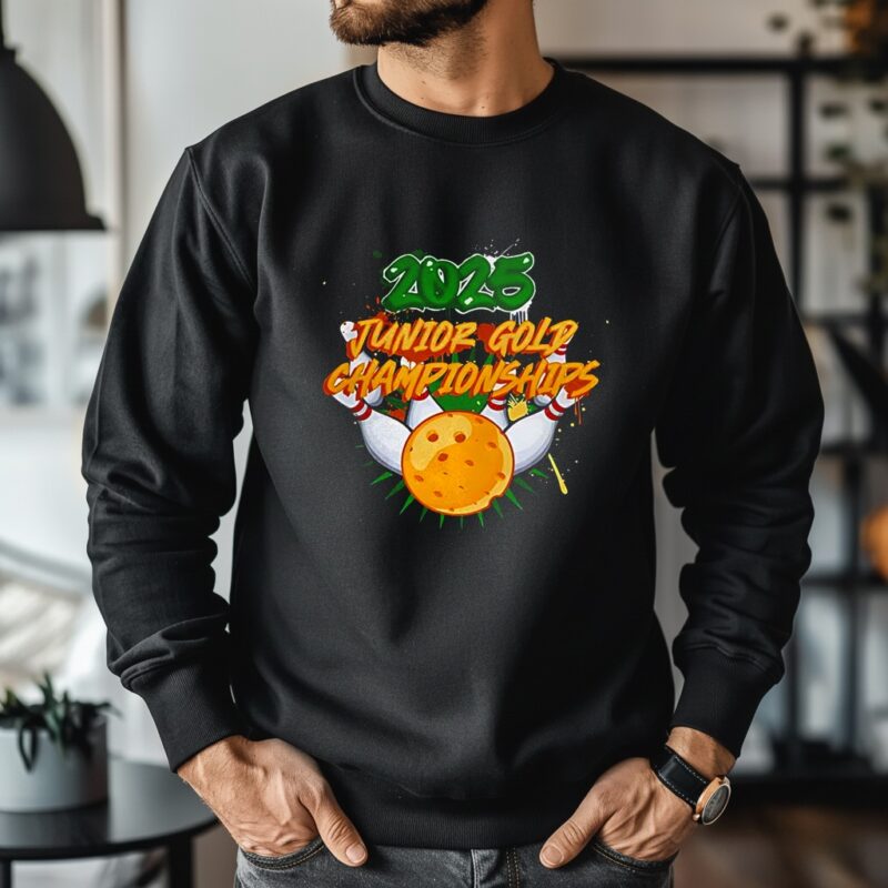 2025 Junior Gold Championships bowling graffiti_Crewneck Sweatshirt