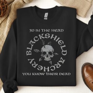 30 in the head you know their dead_Crewneck Sweatshirt