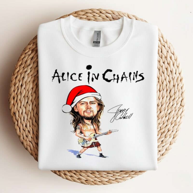 Alice In Chains Christmas signature_Crewneck Sweatshirt