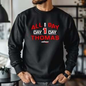 All Day Day 1 Day Thomas of the Cincinnati Bearcats graphic_Crewneck Sweatshirt