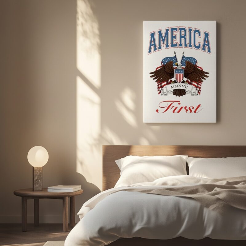 America First Vintage Eagle_Canvas