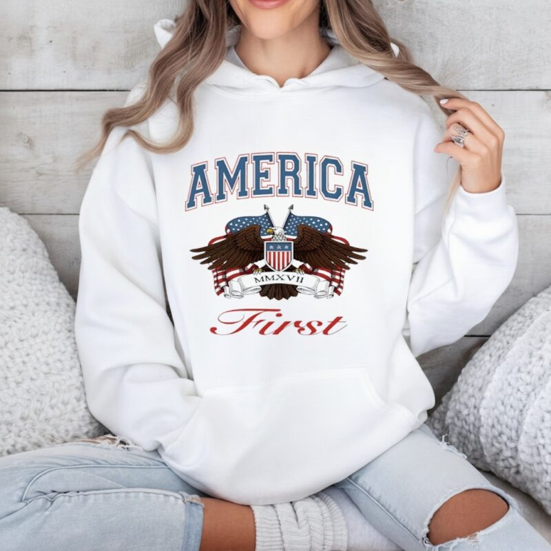 America First Vintage Eagle_Hoodie